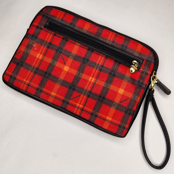 Hello Kitty 40th Anniversary Plaid Wristlet Bag Sanrio - Picture 4 of 5